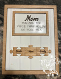 Custom Mother's Day Puzzle sign